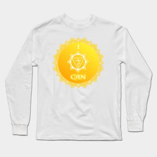 Solar Plexus Chakra Mantra - I Can Long Sleeve T-Shirt